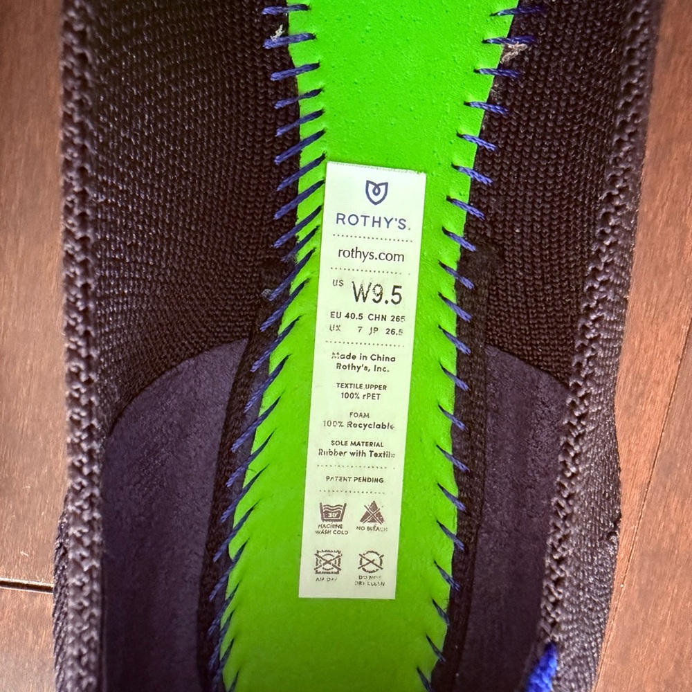 Rothy’s The Point flats - black, size 9.5 - Picture 8 of 10